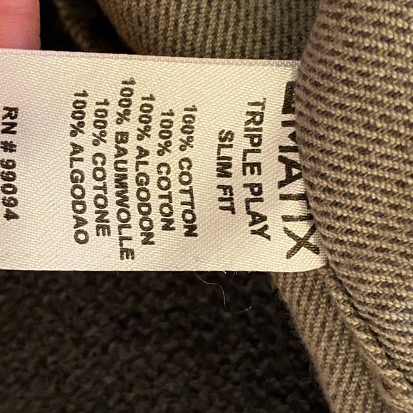 Matix Mens Gray Short Sleeve Baseball Style Button Down Embroidered Shirt /L - Picture 9 of 12